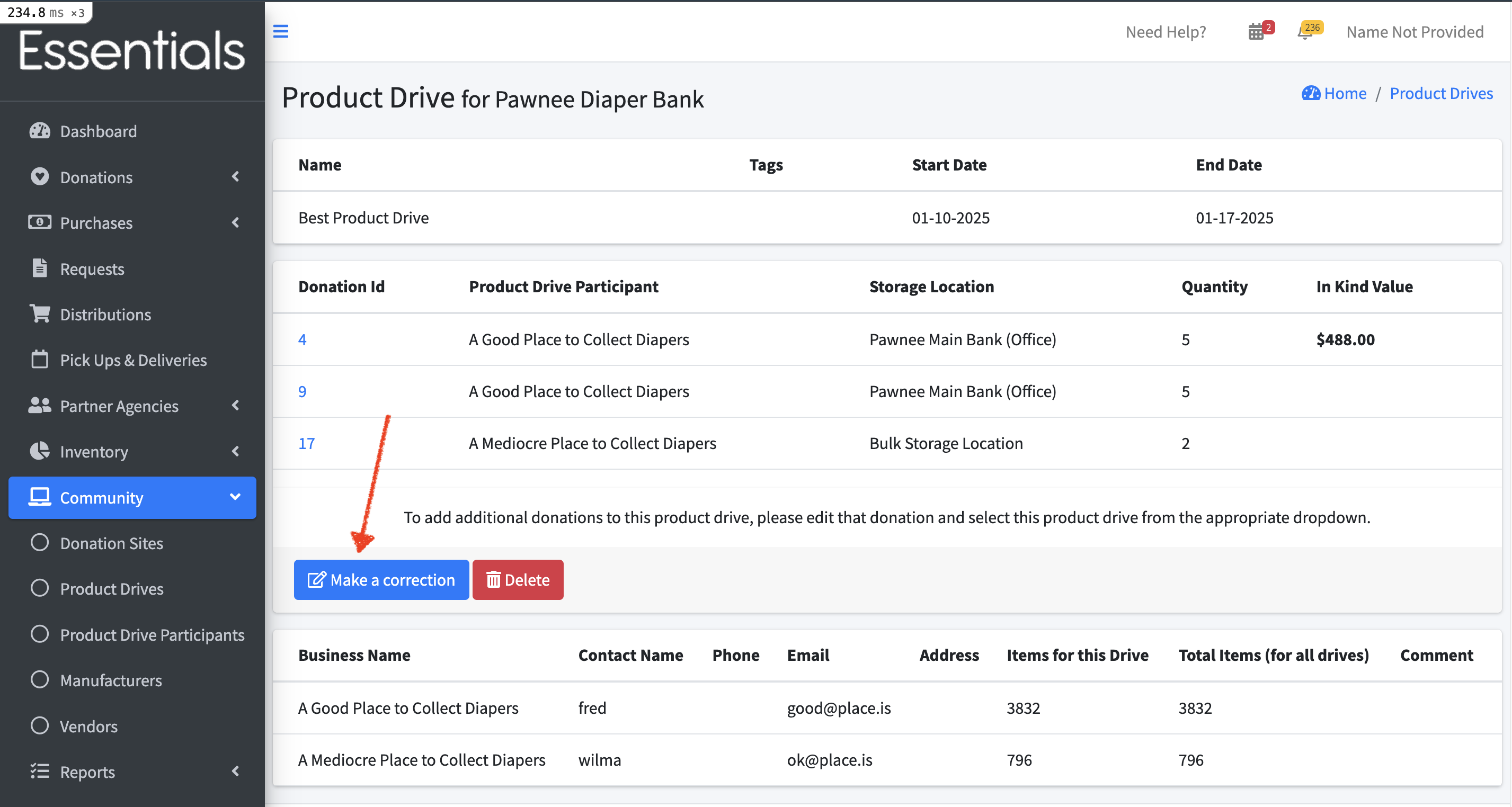 Navigation to update Product Drive