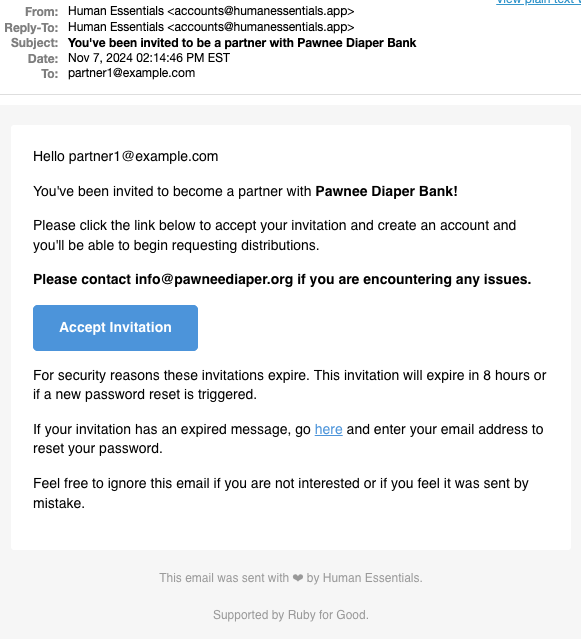 Details of email