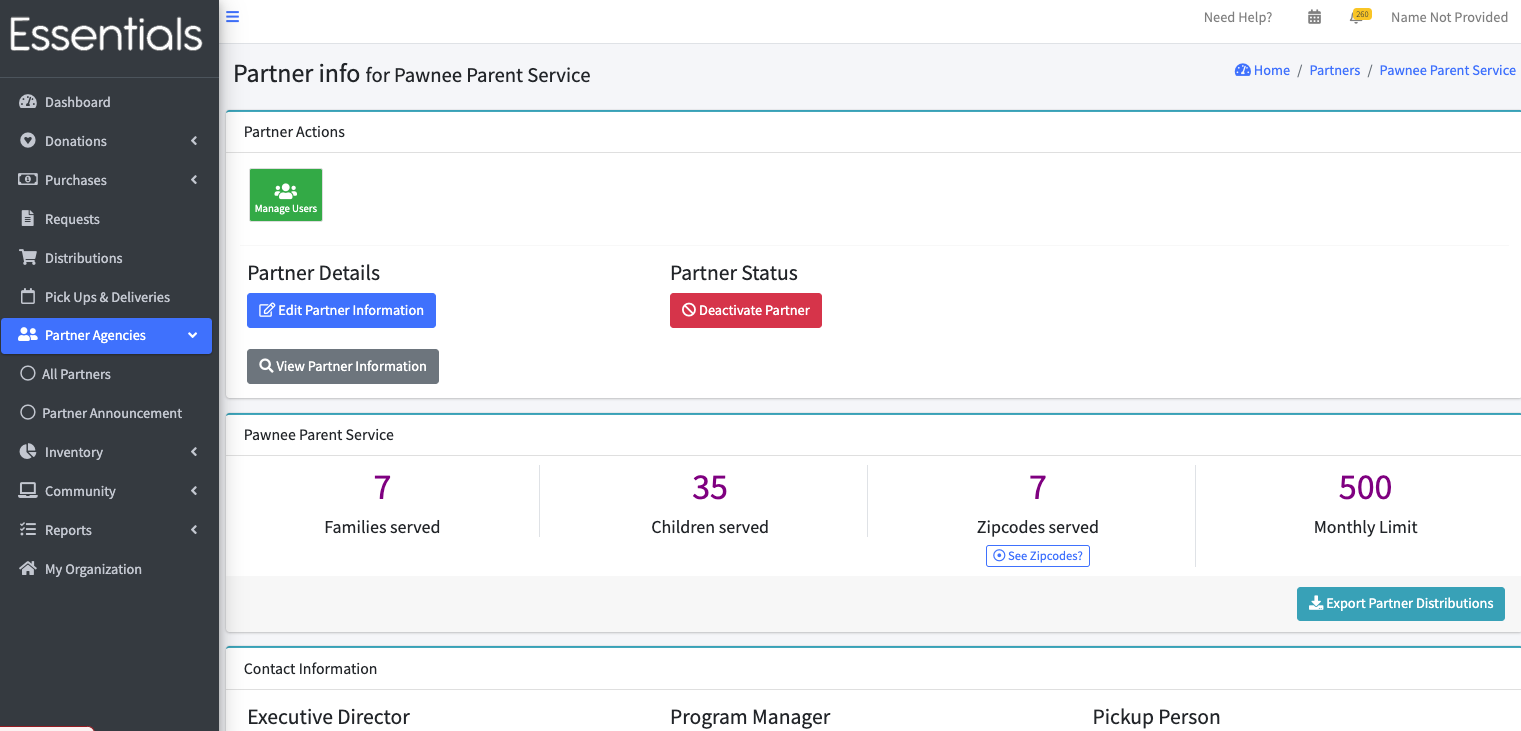 Partner Profile View Navigation 1